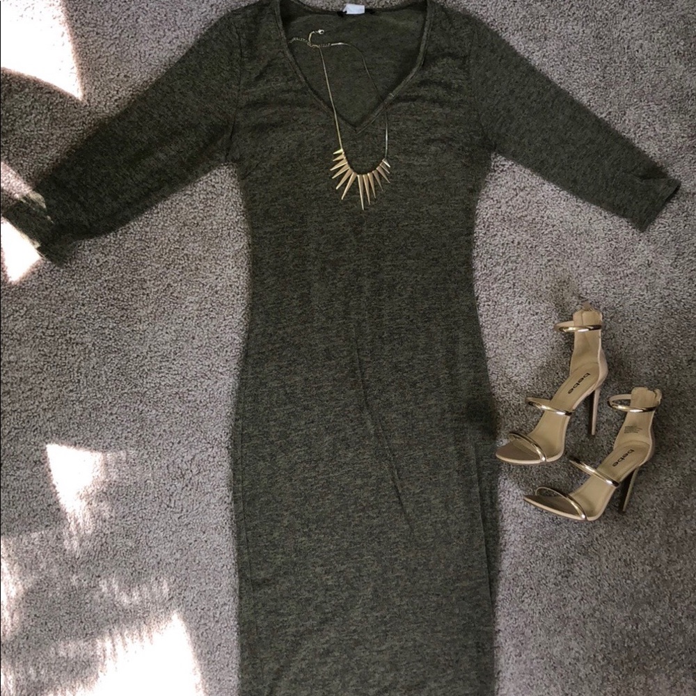 Olive Green Dress
